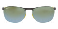 Gray / Green Mirrored Silver