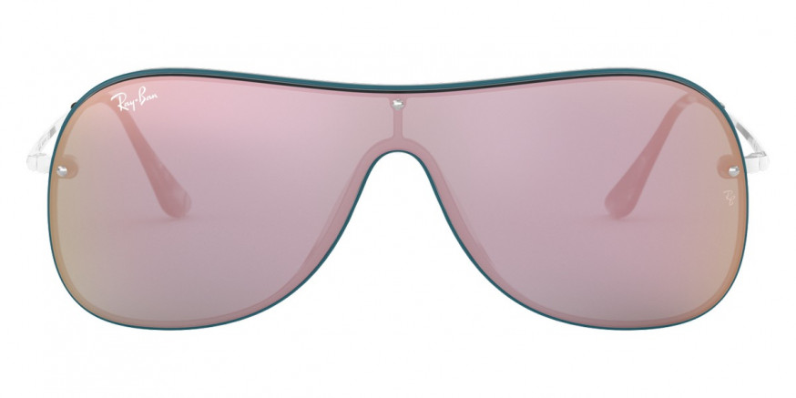 Ray-Ban™ RB4311N 63624Z 38 - White on Top Petroleum