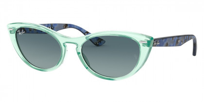Color: Transparent Green (12853M) - Ray-Ban RB4314N12853M54