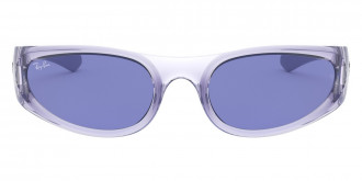 Color: Transparent Light Violet (648180) - Ray-Ban RB433264818057