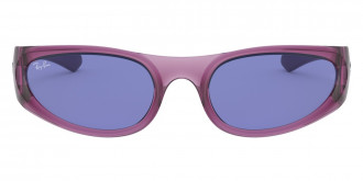 Color: Transparent Violet (648280) - Ray-Ban RB433264828057