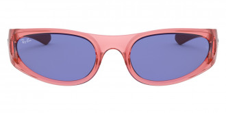 Color: Transparent Light Red (648480) - Ray-Ban RB433264848057