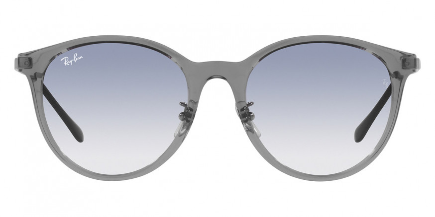 Ray-Ban™ RB4334D 661119 55 - Transparent Gray and Silver