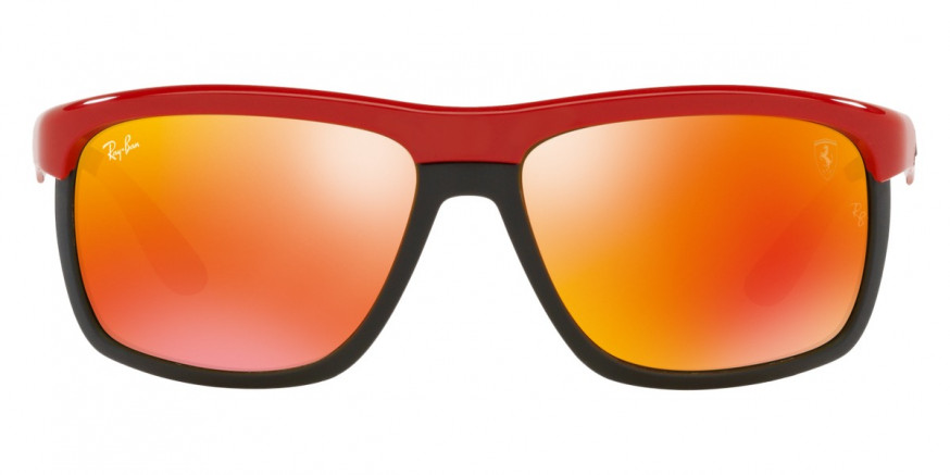Ray-Ban™ RB4363M F6236Q 61 - Red On Matte Black