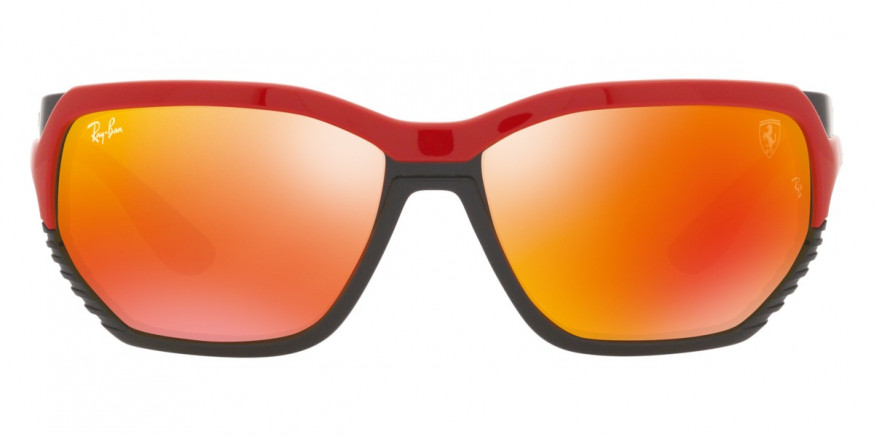 Ray-Ban™ RB4366M F6236Q 61 - Red on Black