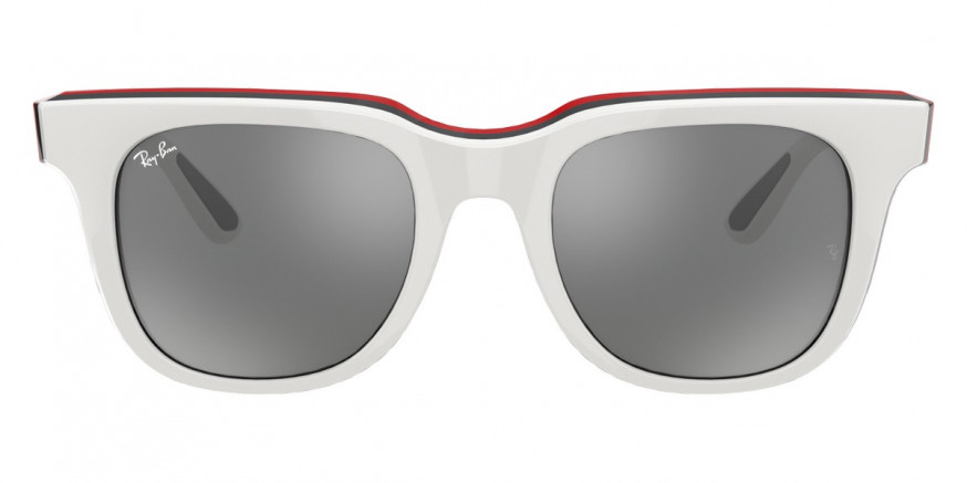 Ray-Ban™ RB4368 65196G 51 - White Black Red