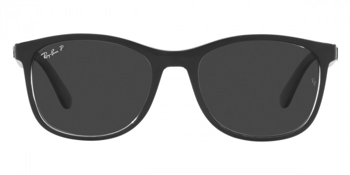Ray-Ban™ RB4374 603948 56 - Black on Transparent
