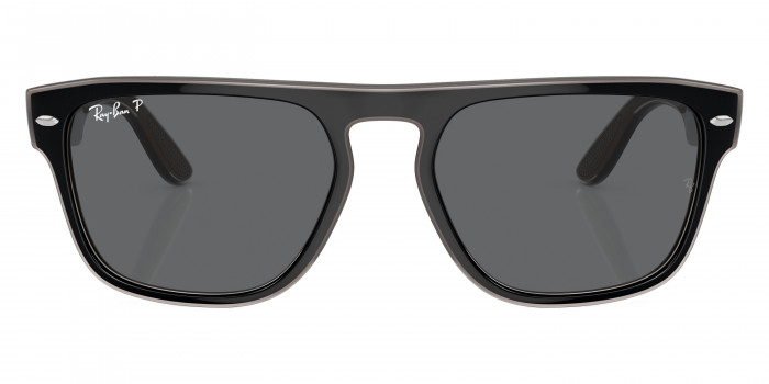 Ray-Ban™ RB4407 673381 57 - Black and Light Gray and Transparent Gray