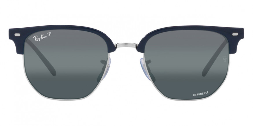 Ray-Ban™ New Clubmaster RB4416F 6656G6 55 - Dark Blue on Silver