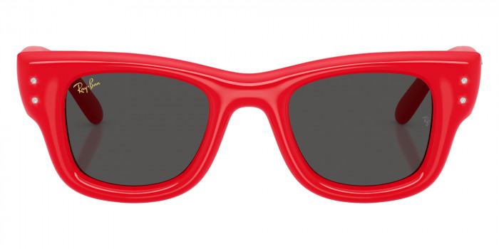 Ray-Ban™ RB4940B Wayfarer Puffer Crystal Edition 686187 47 - Red and Strass