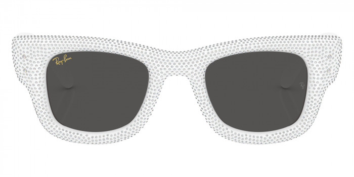 Ray-Ban™ RB4940BP Wayfarer Puffer Crystal Pave Edition 686687 47 - White and Strass Pave