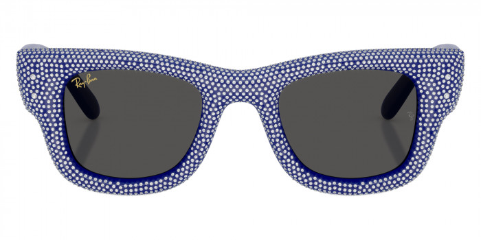 Ray-Ban™ RB4940BP Wayfarer Puffer Crystal Pave Edition 686787 47 - Blue and Strass Pave