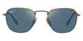Demigloss Antique Gold / Polarized Blue Mirrored Gold