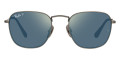 Demigloss Gunmetal / Polarized Blue Mirrored Gold