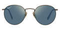 Demigloss Antique Gold / Polarized Blue Mirrored Gold
