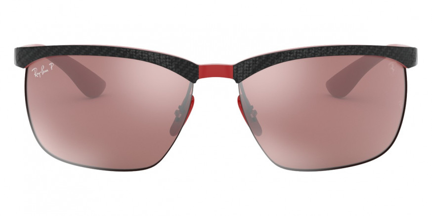 Ray-Ban™ RB8324M F050H2 64 - Carbon/Rubber Red Ferrari