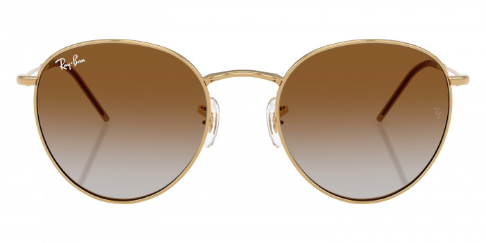 Ray-Ban™ Round Reverse RBR0103S 001/CB 53 - Arista Gold