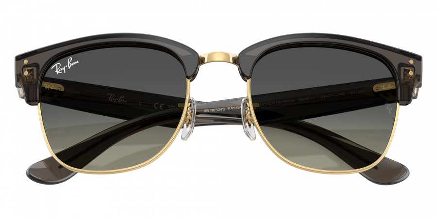 Color: Transparent Dark Gray on Gold (682911) - Ray-Ban RBR0504S68291151