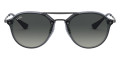 Transparent Blue / Gray Gradient Dark Gray