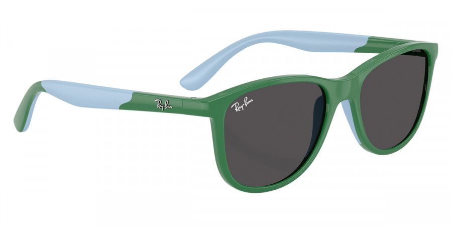 Color: Green on Rubber Light Blue (718887) - Ray-Ban RJ9077S71888749