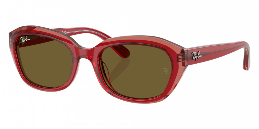 Color: Top Red and Orange and Light Purple (715473) - Ray-Ban RJ9081S71547348