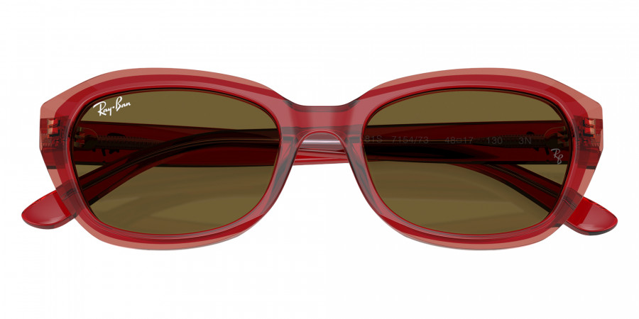 Color: Top Red and Orange and Light Purple (715473) - Ray-Ban RJ9081S71547348