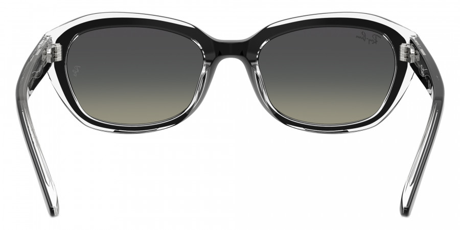 Color: Black on Transparent (715811) - Ray-Ban RJ9081S71581148