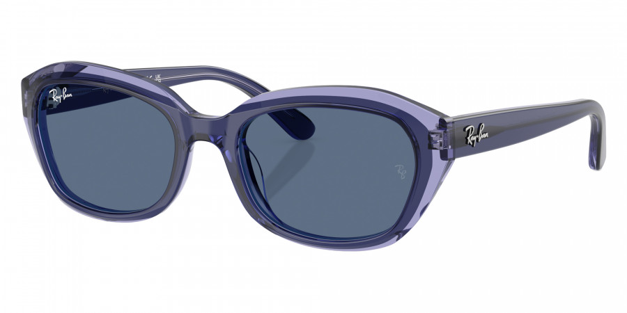 Color: Top Violet on Transparent Violet (715980) - Ray-Ban RJ9081S71598048