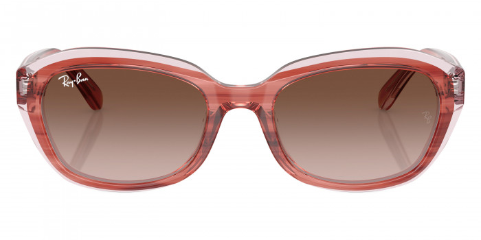 Ray-Ban™ RJ9081S 717313 48 - Striped Pink on Transparent Pink