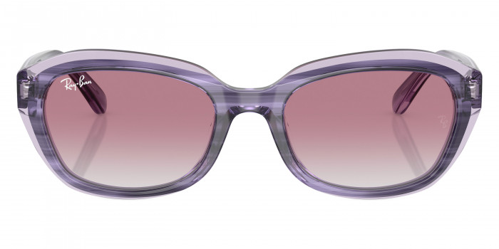 Ray-Ban™ RJ9081S 71748G 48 - Striped Violet on Transparent Violet