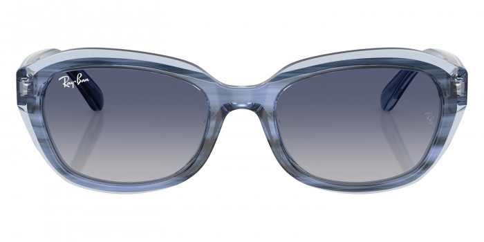 Ray-Ban™ RJ9081S 71764L 48 - Striped Blue on Transparent Blue
