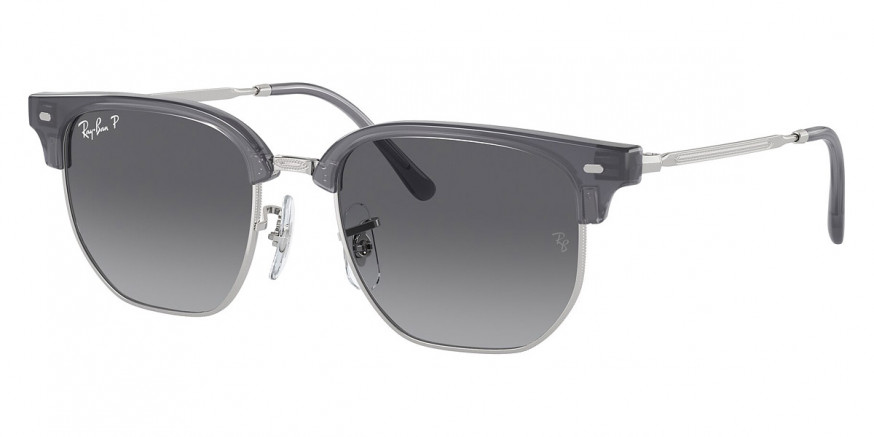 Ray-Ban™ Junior New Clubmaster RJ9116S 7134T3 47 - Opal Blue on Silver