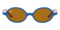 Blue On Rubber Red / Brown