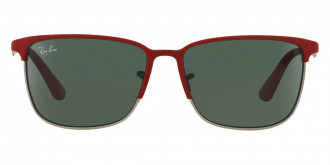 Color: Top Matte Red on Silver (245/71) - Ray-Ban RJ9535S245/7151