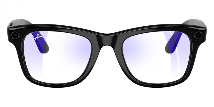Ray-Ban™ Meta Wayfarer RW4006 601ST3 50 Matte Black Sunglasses