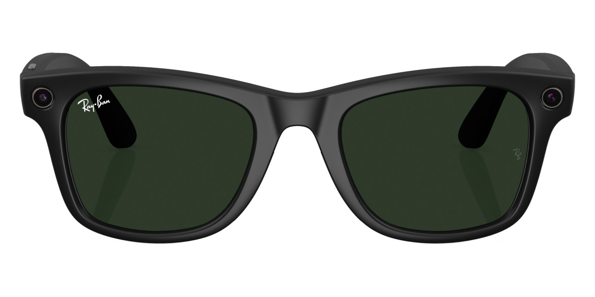 Ray-Ban® META Wayfarer RW4008 601S1M 53 Black Sunglasses