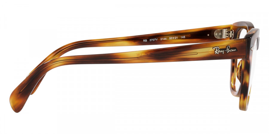 Color: Striped Havana (2144) - Ray-Ban RX0707V214448