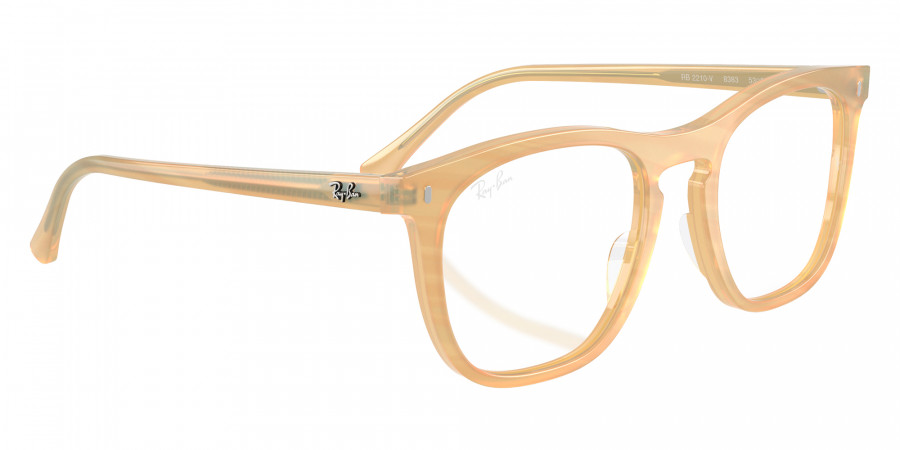 Color: Photo Striped Brown (8383) - Ray-Ban RX2210V838353