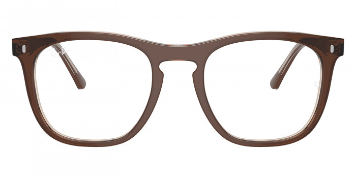 Ray-Ban™ RX2210VF 8365 53 - Brown on Transparent Light Brown