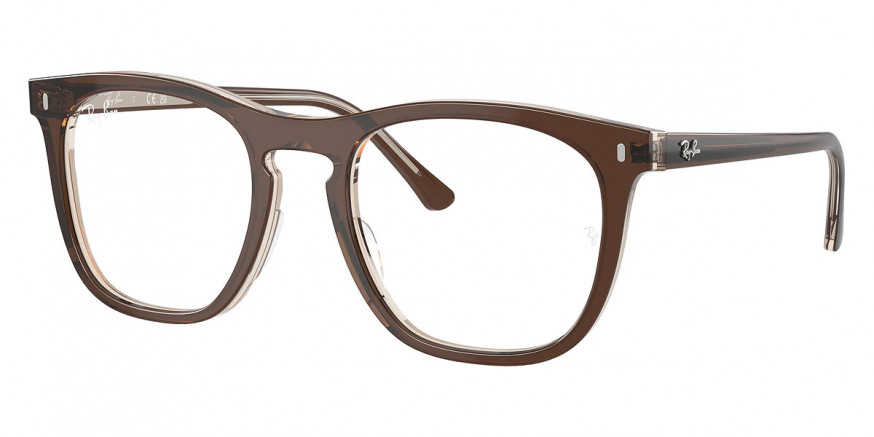 Ray-Ban™ RX2210VF 8365 53 - Brown on Transparent Light Brown