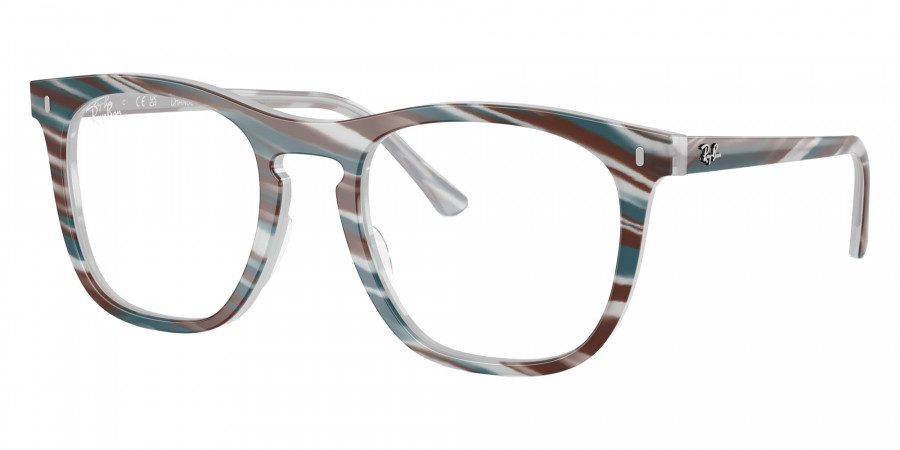 Color: Photo Striped Light Blue (8382) - Ray-Ban RX2210VF838253