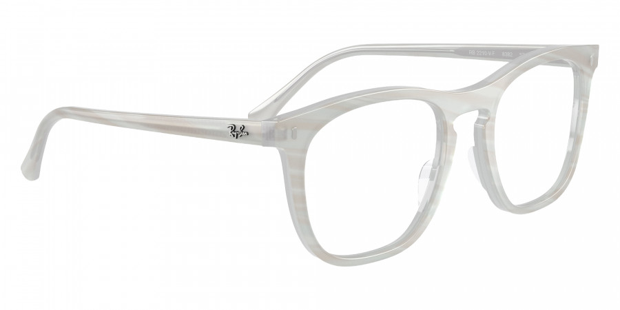 Color: Photo Striped Light Blue (8382) - Ray-Ban RX2210VF838253