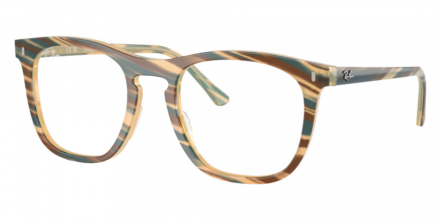 Color: Photo Striped Brown (8383) - Ray-Ban RX2210VF838353