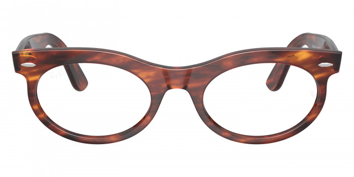 Ray-Ban™ Wayfarer Oval RX2242V 2144 50 - Striped Havana