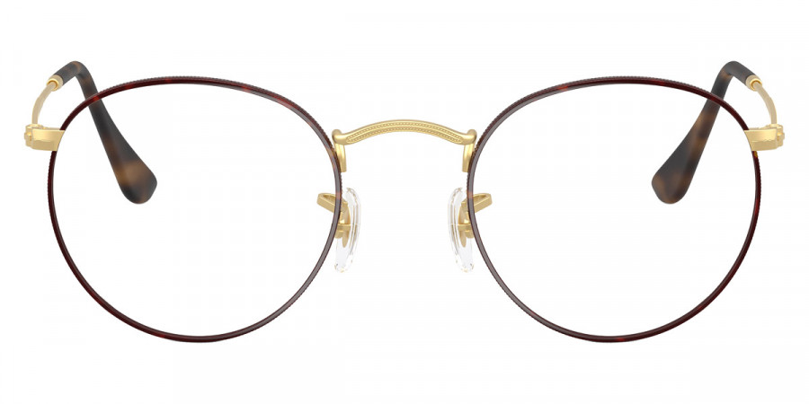 Ray-Ban™ Round Metal RX3447V 3188 50 - Matte Havana on Matte Arista Gold