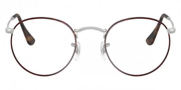 Ray-Ban™ Round Metal RX3447V 3194 50 - Matte Havana on Matte Silver