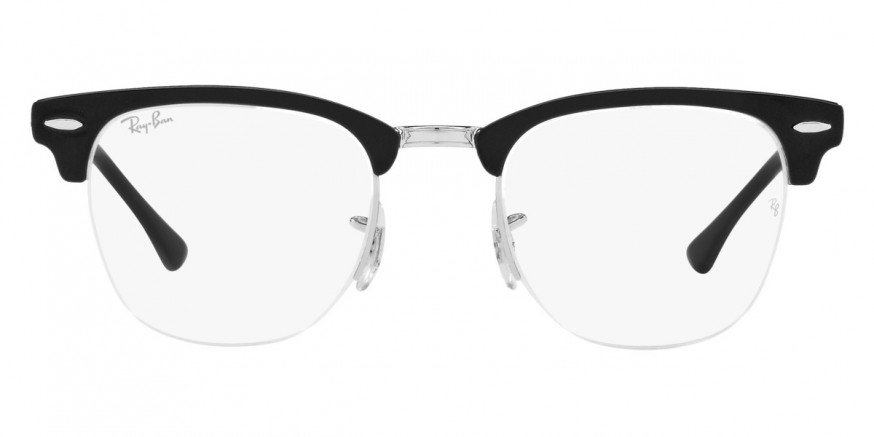 Ray-Ban™ Clubmaster Metal RX3716VM 2861 50 - Black On Silver