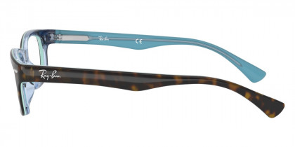 Ray-Ban™ RX5150 5023 48 Top Havana on Transparent Azure Eyeglasses