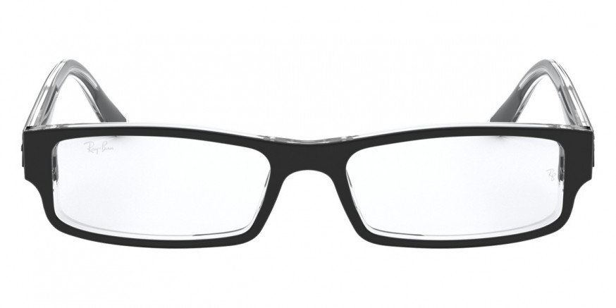 Ray-Ban™ RX5246 2034 52 - Black on Transparent