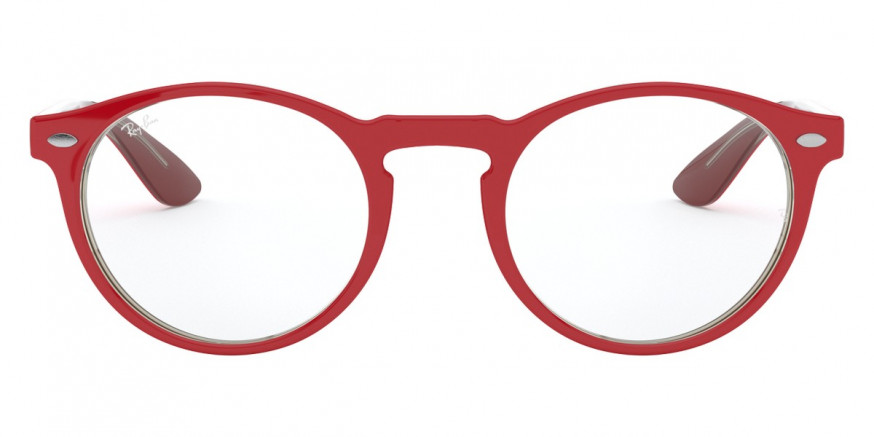 Ray-Ban™ RX5283 5987 51 - Red on Top Transparent Gray